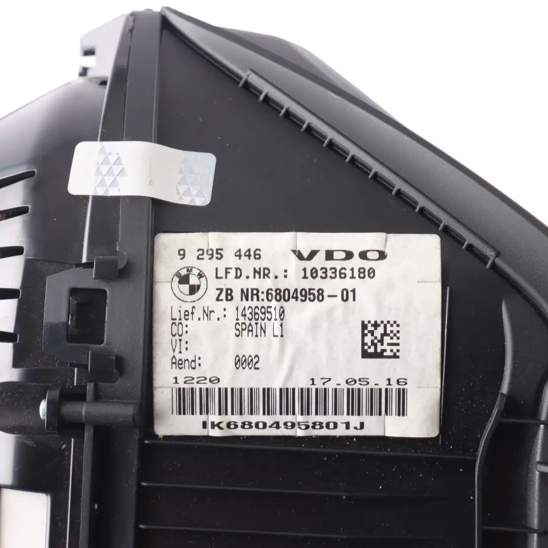  Instrument Cluster BMW F45 X1 F48 Diesel Speedo Clocks Meter Automatic - SKU rhd-6804958 - Part number 6804958