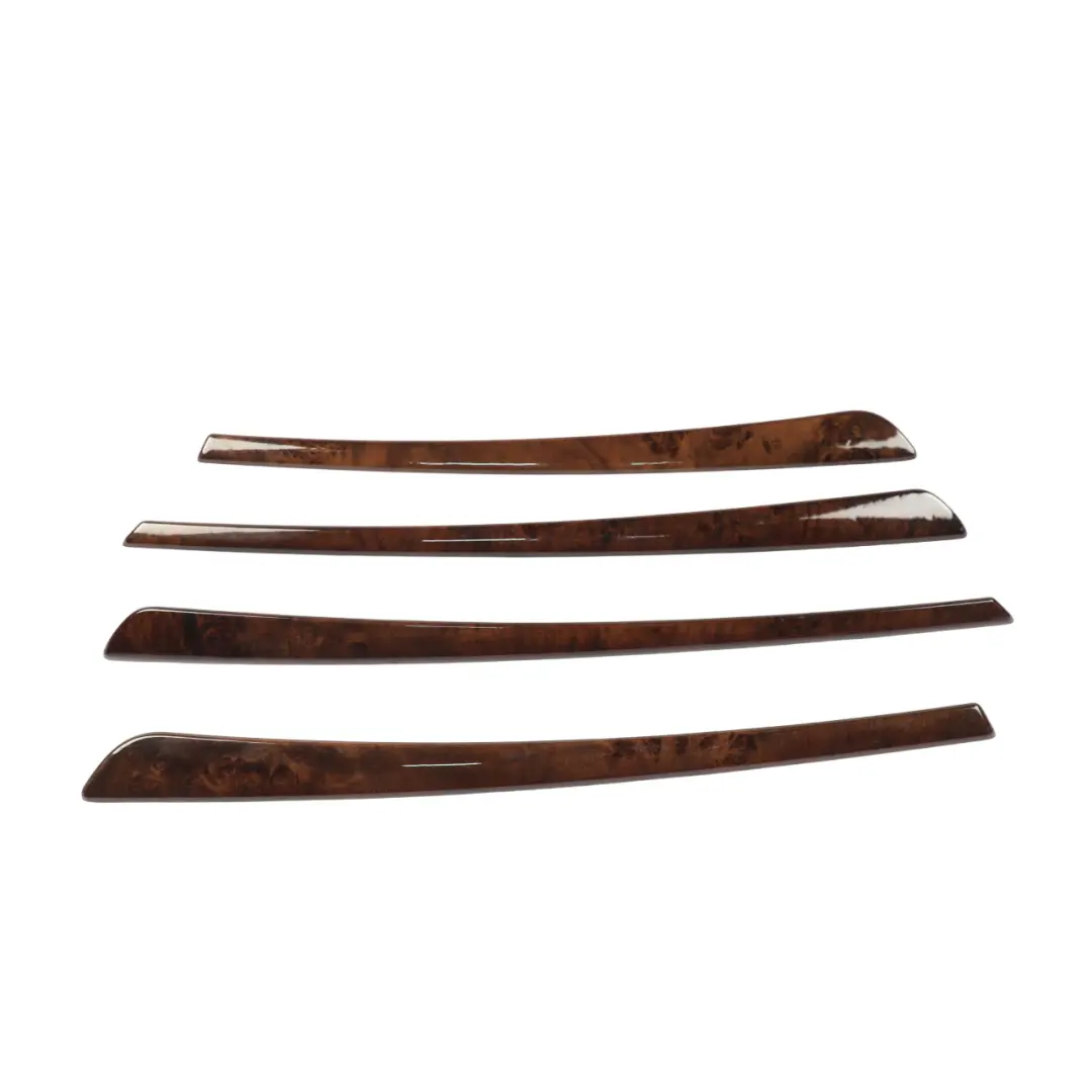 BMW 5 E60 E61 LCI Set Decor Strip Dash Interior Trim Cover Dark Wood Dunkel - SKU rhd-6974722-1 - Part number 6974722