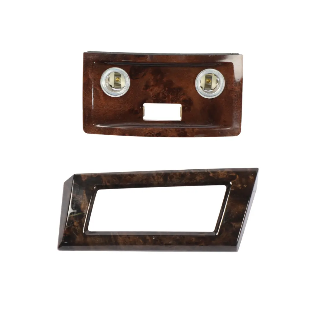 Set Decor Strip Dash Interior Trim Cover Dark Wood Dunkel to BMW 5 E60 E61 LCI with Part number 6974722 BMW 5 E60 E61 LCI Set Decor Strip Dash Interior Trim Cover Dark Wood Dunkel - SKU rhd-6974722-1 - Part number 6974722