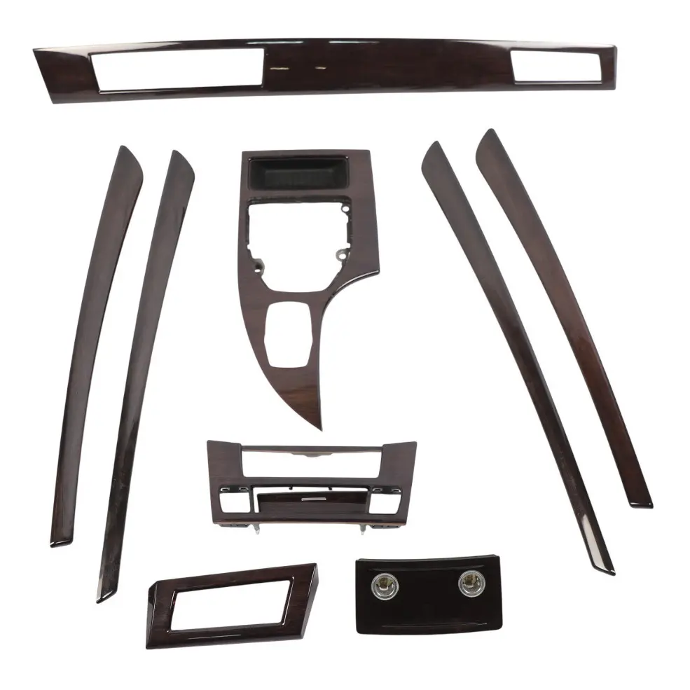 Centre Console Dash BMW E60 E61 LCI Strip Trim Cover Set Bambus Wood Anthracite
