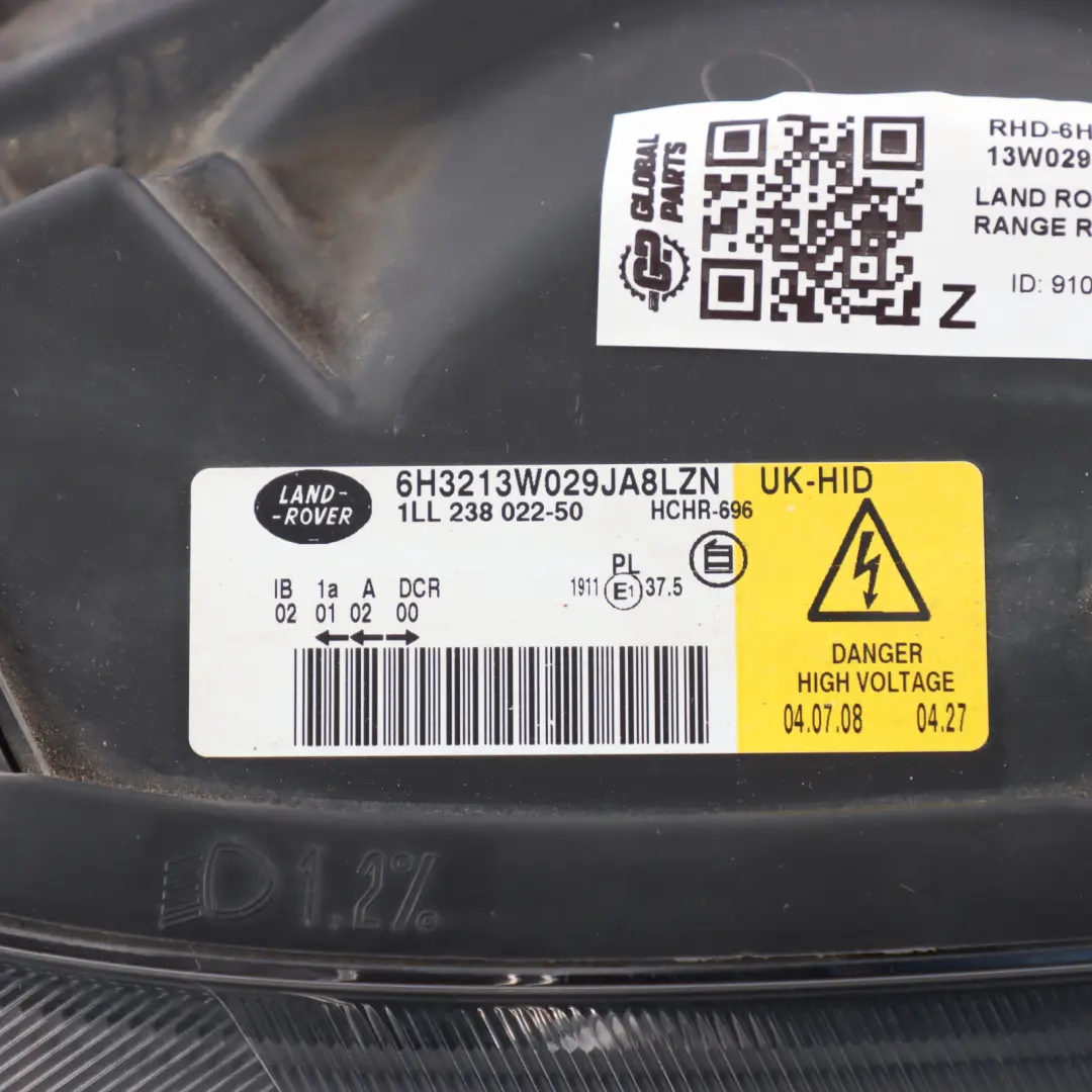 Land Rover Range Rover L320 Headlight Front Light Right O/S - SKU RHD-6H32-13W029-JA - Part number 6H32-13W029-JA