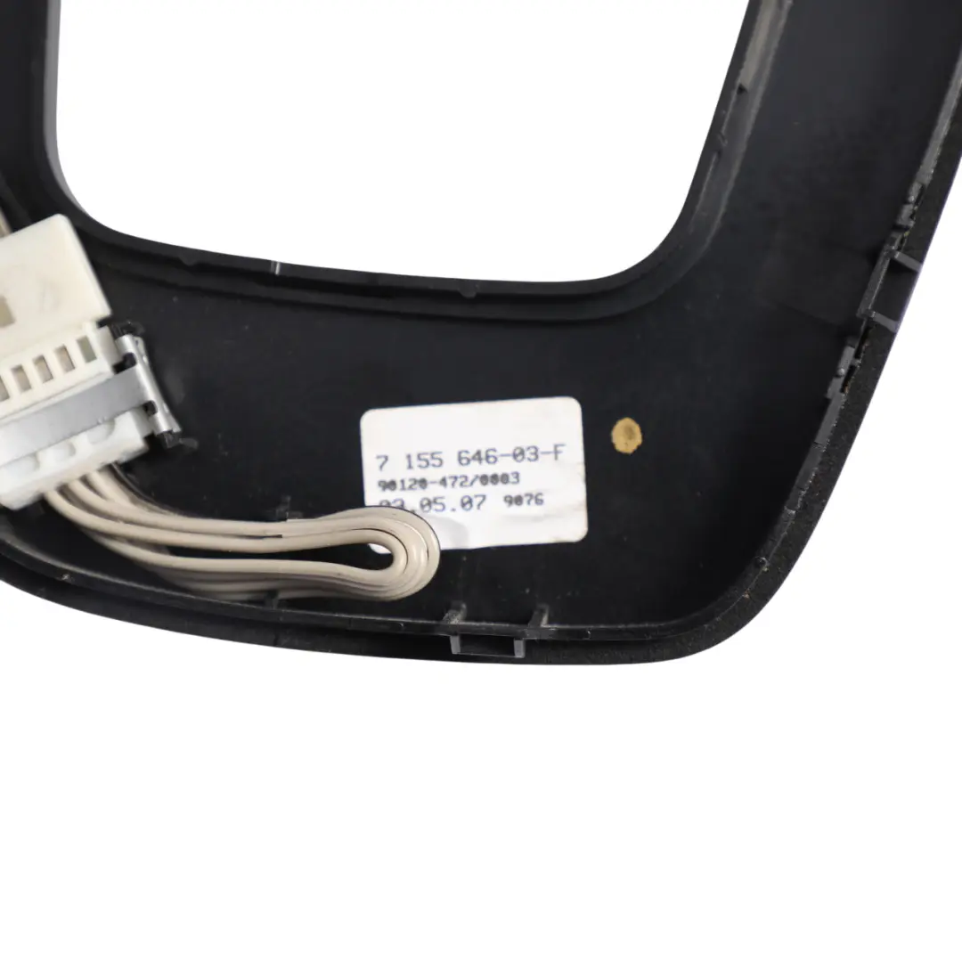 BMW E90 E91 E92 LCI Gear Selector Selecting Lever Surround Cover Black - SKU RHD-7155646-8 - Part number 7155646