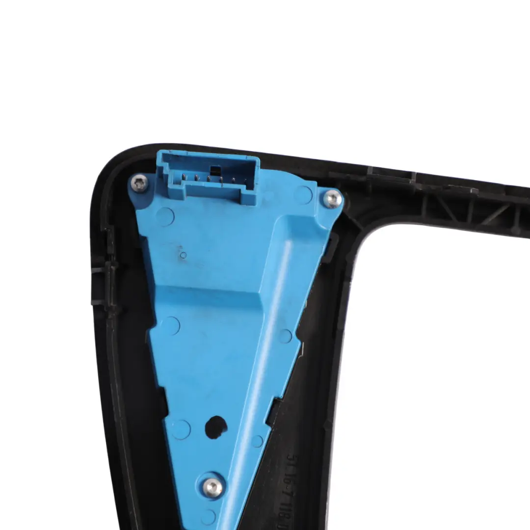 Selector Selecting Lever Surround Cover Black to BMW E90 E91 E92 LCI Gear with Part number 7155646 BMW E90 E91 E92 LCI Gear Selector Selecting Lever Surround Cover Black - SKU RHD-7155646-8 - Part number 7155646