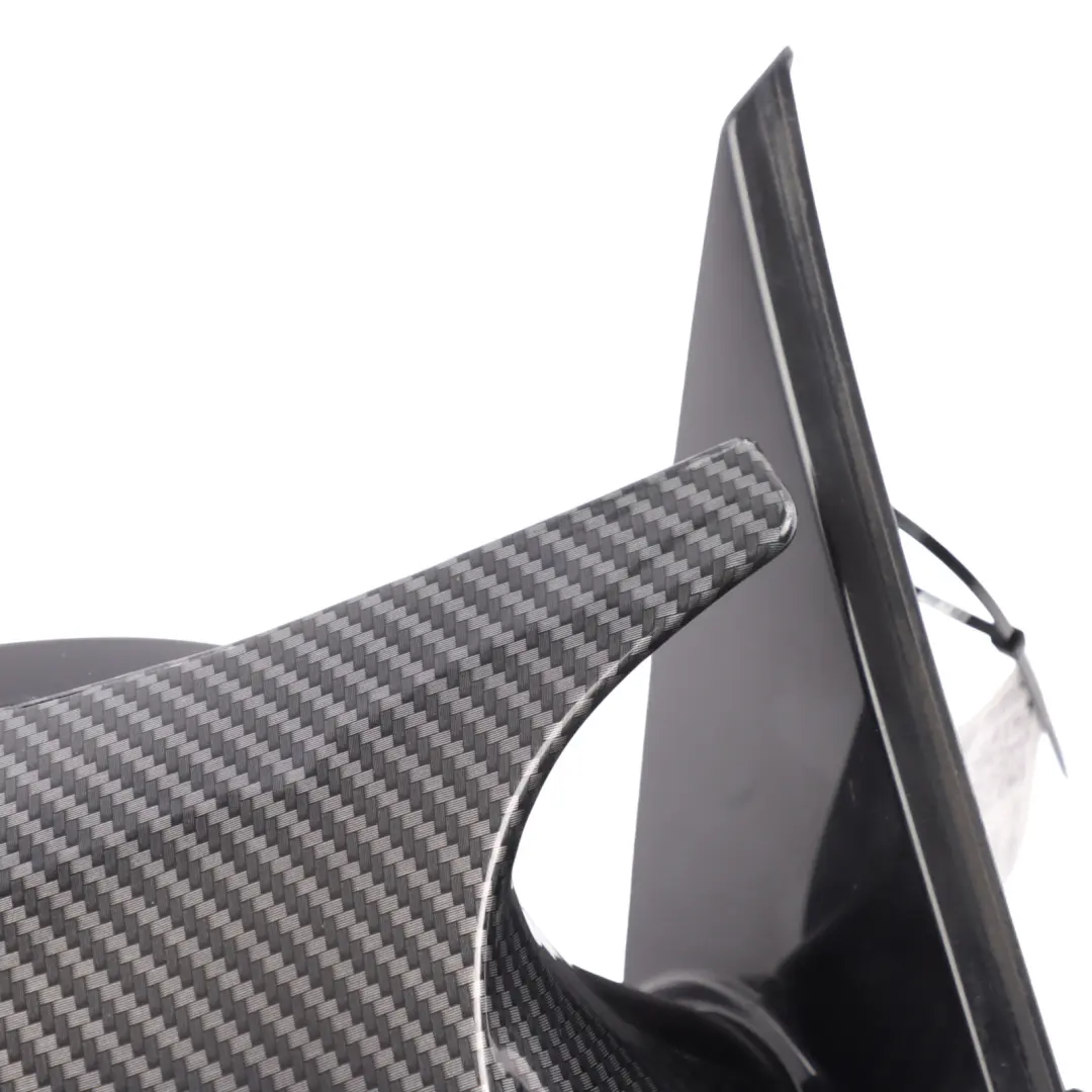BMW E81 E82 E88 Wing Mirror Base Cover Carbon Power Fold Left Right N/O/S Set - SKU RHD-7185325-3 - Part number 7185325