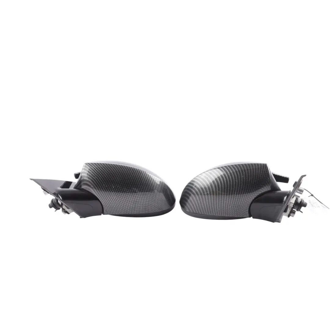 Wing Mirror Base Cover Carbon Power Fold Left Right N/O/S Set to BMW E81 E82 E88 with Part number 7185325 BMW E81 E82 E88 Wing Mirror Base Cover Carbon Power Fold Left Right N/O/S Set - SKU RHD-7185325-3 - Part number 7185325