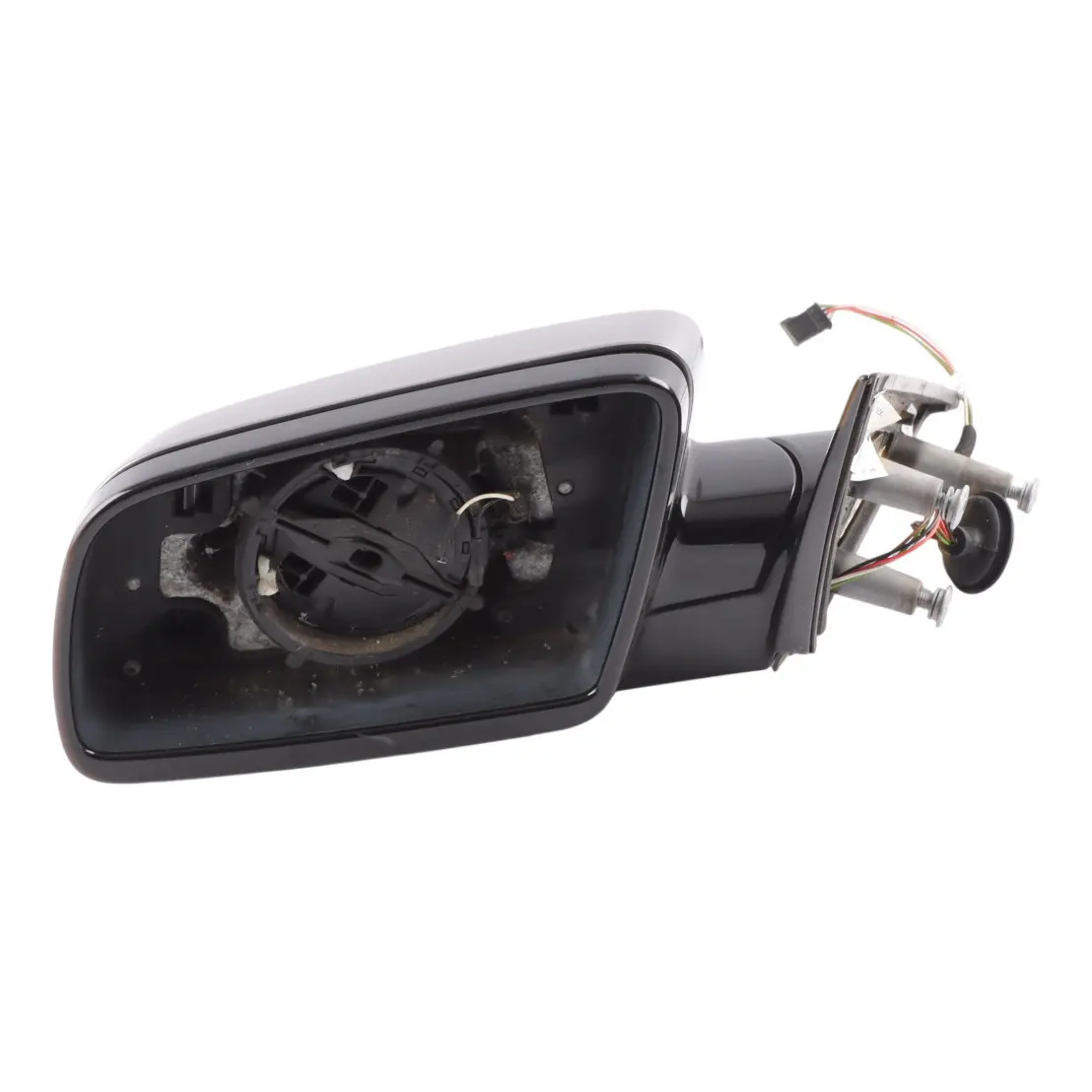 BMW 5 E60 E61 LCI M Sport Left Wing Mirror N/S High Gloss Spacegrau Grey A52