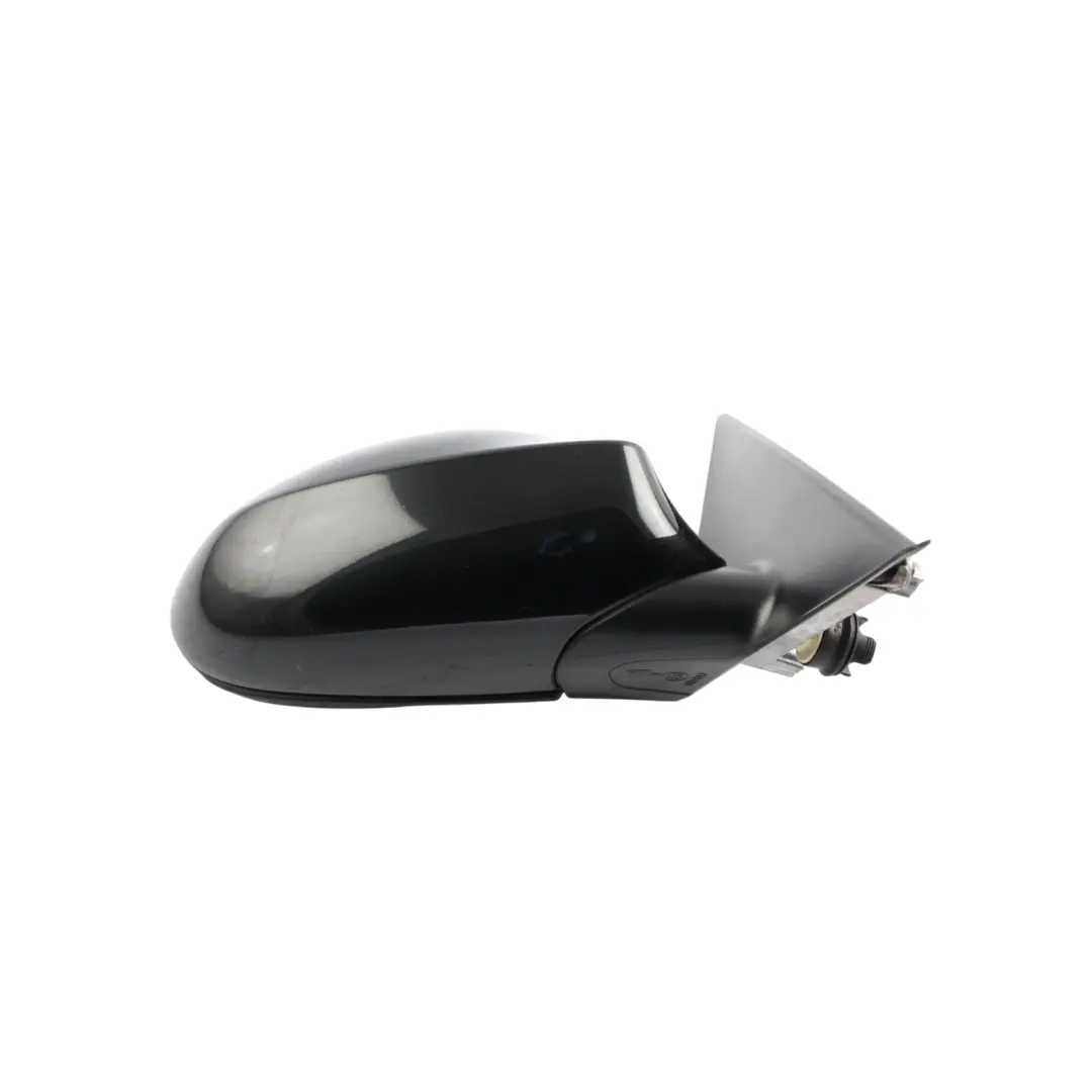 BMW E87 Heated Right Side Wing Mirror O/S Black Sapphire Metallic 475 - SKU RHD-7189852-BS - Part number 7189852