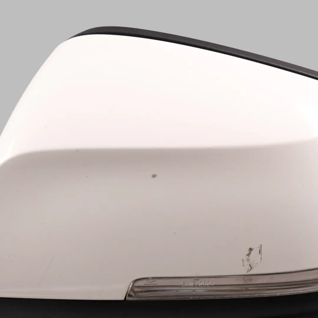 BMW F20 LCI Heated Wing Mirror Left N/S Alpinweiss Alpine White 300 - SKU RHD-7242703-AW2 - Part number 7242703