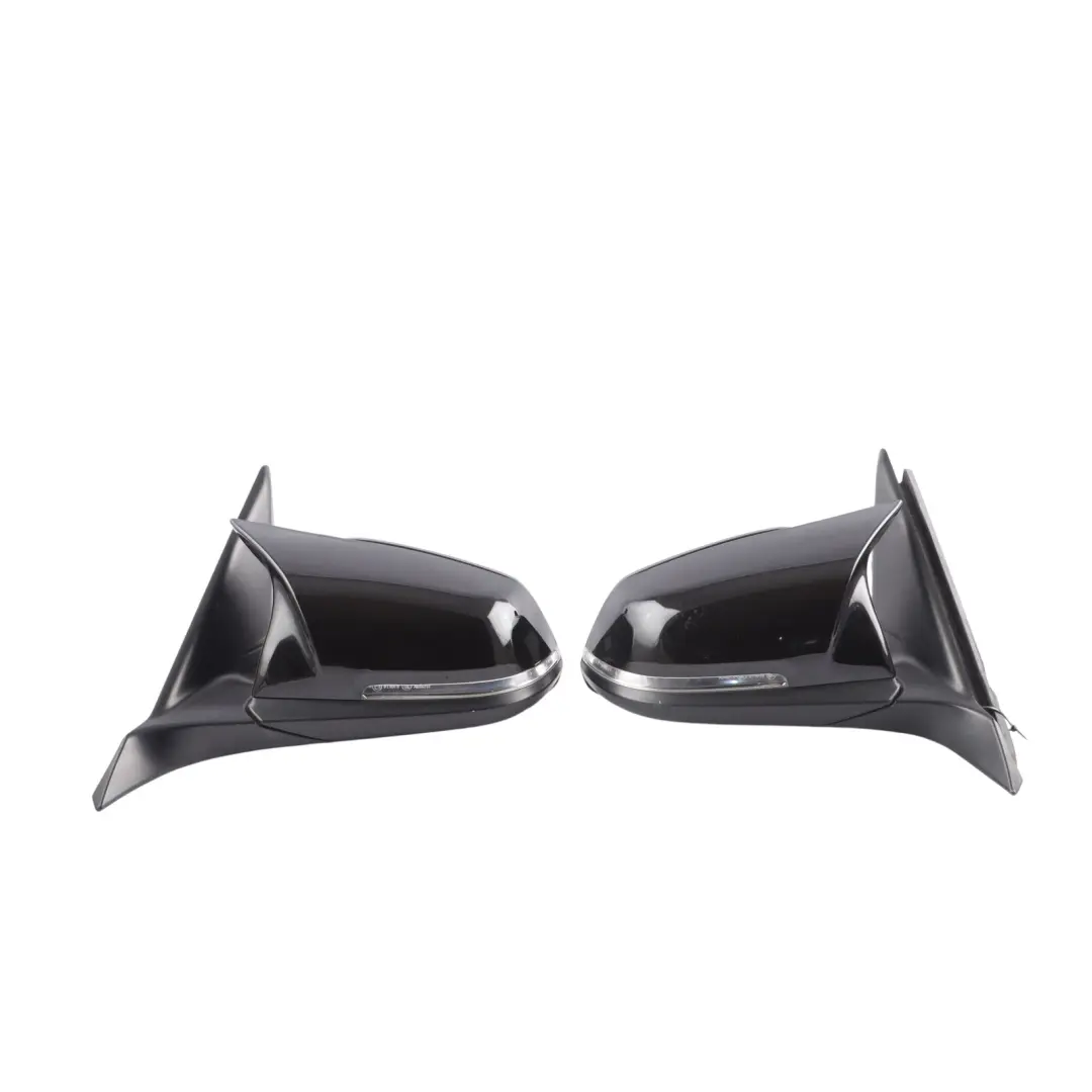 BMW F20 LCI Door Wing Mirror Heated Right Left N/O/S Outside Black Set - SKU RHD-7242704-BLK3 - Part number 7242704