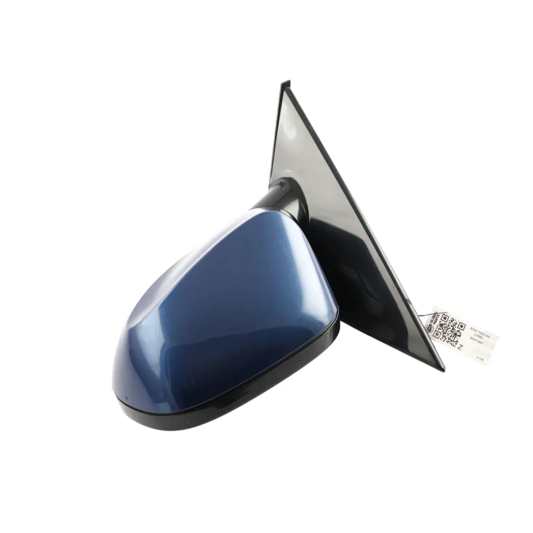 BMW E87 LCI Power Fold High Gloss Left Wing Mirror N/S Le Mans Blau 381 - SKU RHD-7282105-LMB1 - Part number 7282105