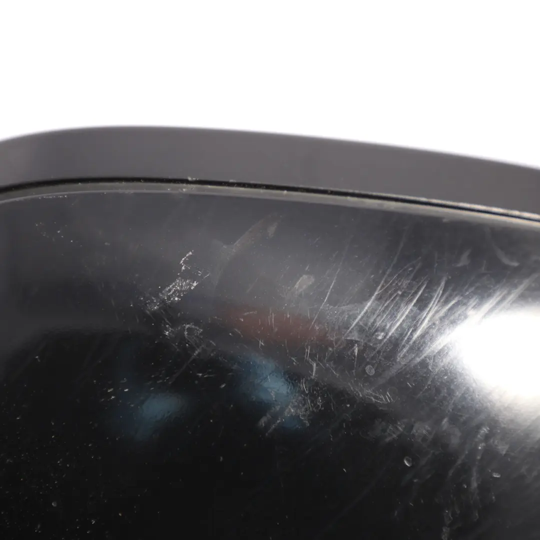 BMW E92 E93 Door Wing Mirror Power Fold High Gloss Left N/S Azurit Black - S34 - SKU RHD-7282651-AZB - Part number 7282651