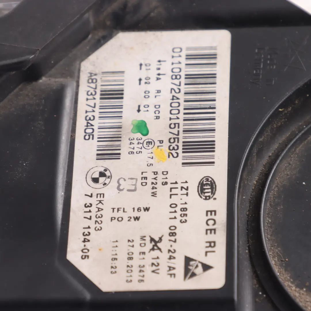  Headlight BMW F10 F11 LCI Xenon LED Front Lamp Right O/S 7317134 - SKU RHD-7343914-1 - Part number 7343914