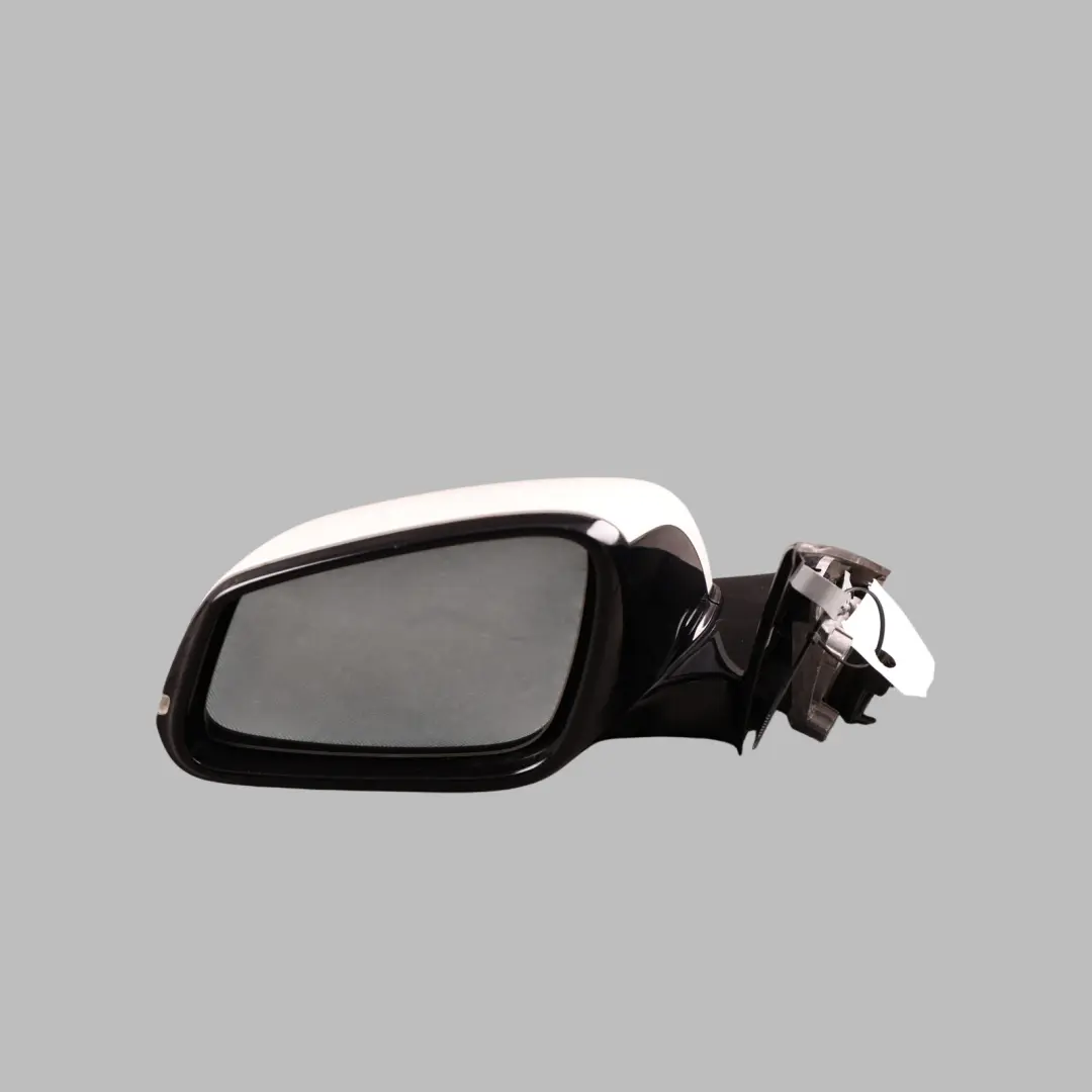 BMW F30 F31 High Gloss Heated Left Wing Mirror N/S Alpinweiss White - SKU RHD-7345659-AW - Part number 7345659
