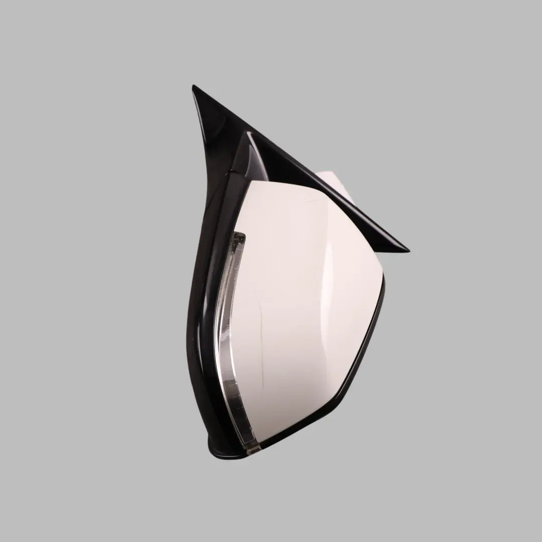 BMW F30 F31 High Gloss Heated Left Wing Mirror N/S Alpinweiss White - SKU RHD-7345659-AW - Part number 7345659