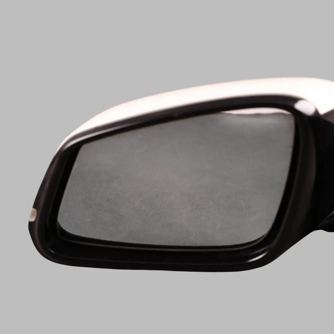 BMW F30 F31 High Gloss Heated Left Wing Mirror N/S Alpinweiss White - SKU RHD-7345659-AW - Part number 7345659