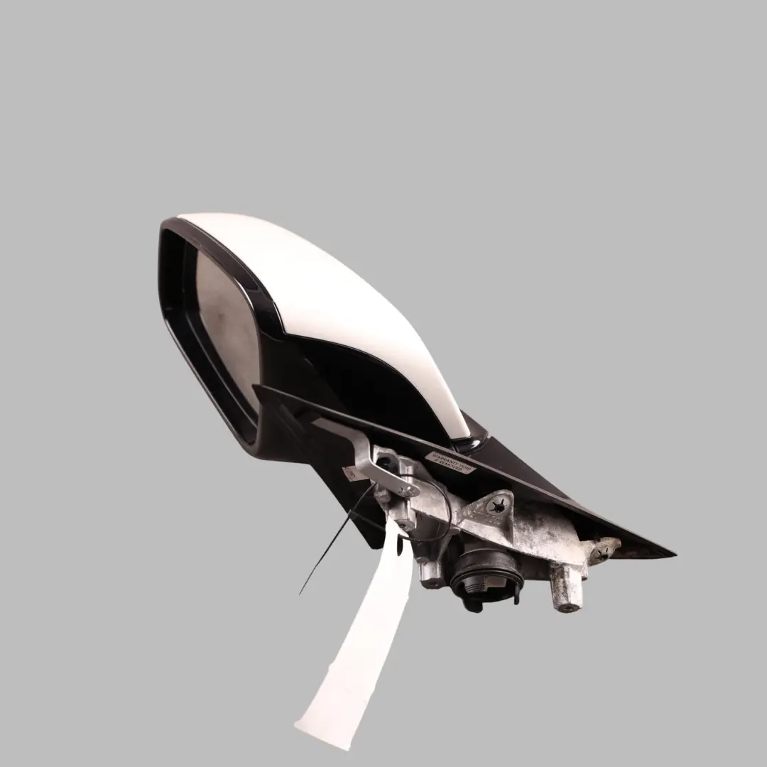 BMW F30 F31 High Gloss Heated Left Wing Mirror N/S Alpinweiss White - SKU RHD-7345659-AW - Part number 7345659