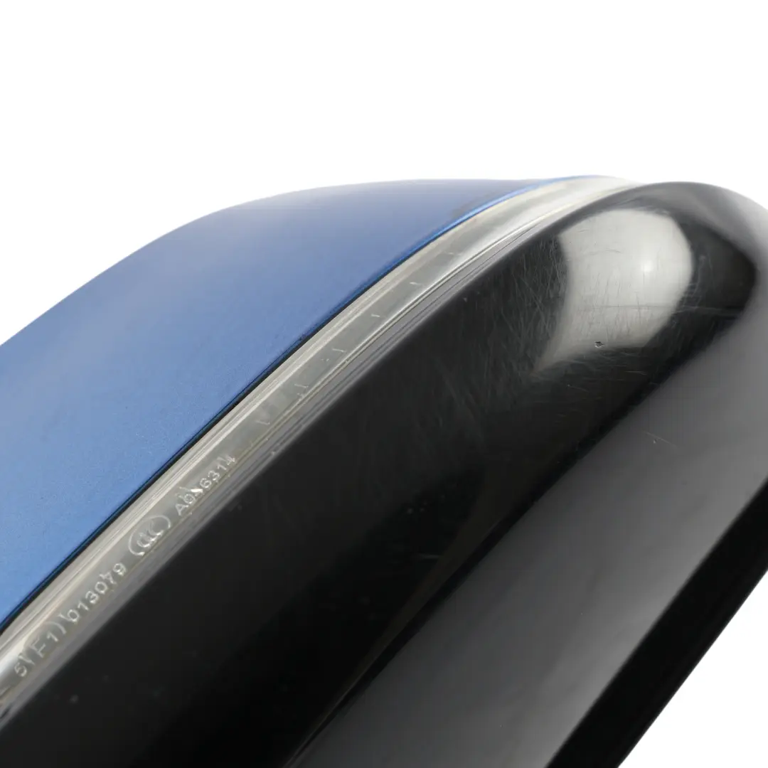  Wing Mirror BMW F30 F31 High Gloss Heated Left N/S Estorilblau Estoril Blue B45 - SKU rhd-7345659-EB - Part number 7345659