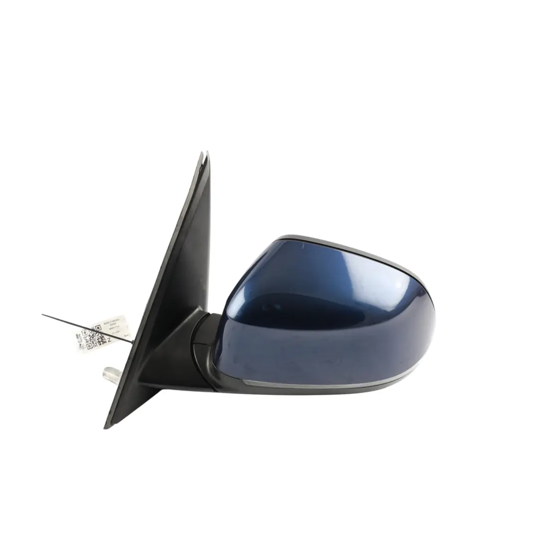 BMW X3 F25 Side View Wing Mirror Heated Outside Left N/S Tiefseeblau Blue - A76 - SKU RHD-7395203-DSB1 - Part number 7395203