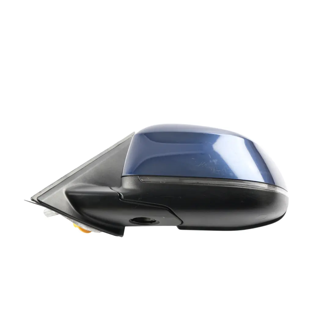 BMW X3 F25 Side View Wing Mirror Heated Outside Left N/S Tiefseeblau Blue - A76 - SKU RHD-7395203-DSB1 - Part number 7395203