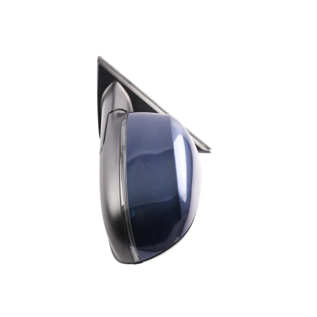 BMW X3 F25 Side View Wing Mirror Heated Outside Left N/S Tiefseeblau Blue - A76 - SKU RHD-7395203-DSB1 - Part number 7395203