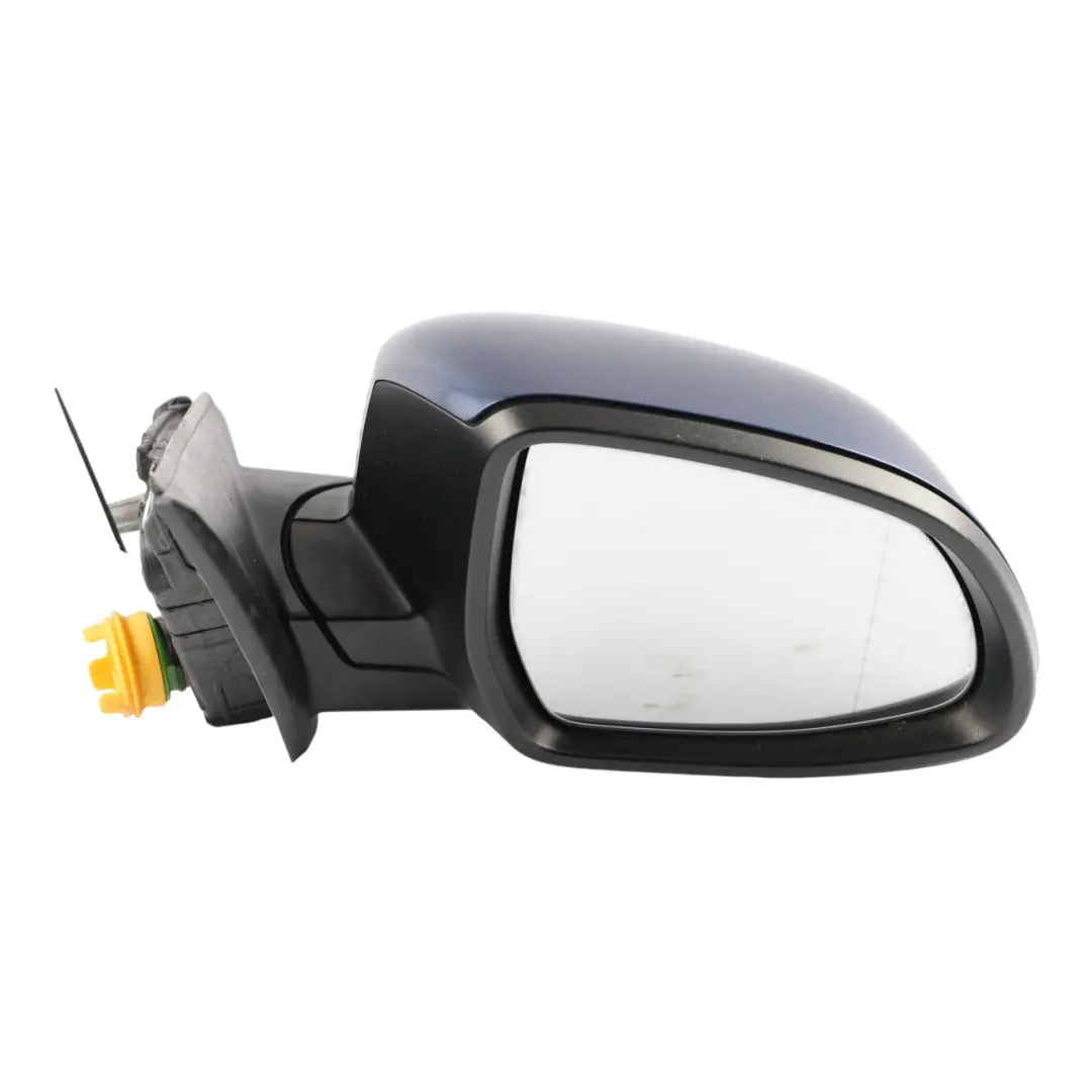 BMW X3 F25 Side View Wing Mirror Heated Outside Right O/S Tiefseeblau - A76 - SKU RHD-7395204-DSB - Part number 7395204