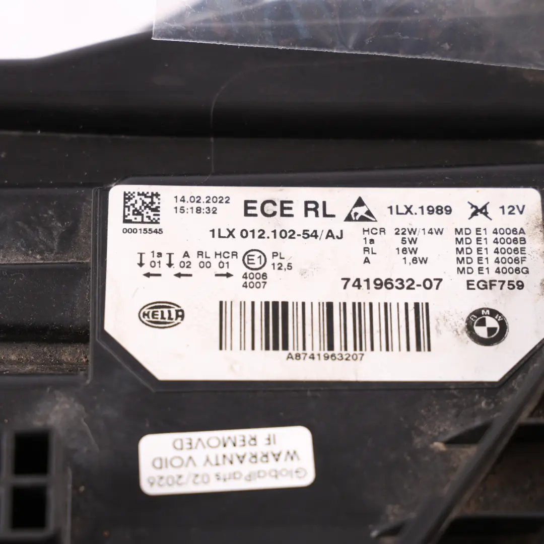 BMW F30 F31 LCI Headlamp Headlight LED Lamp Light Front Right O/S - SKU RHD-7419632-1 - Part number 7419632