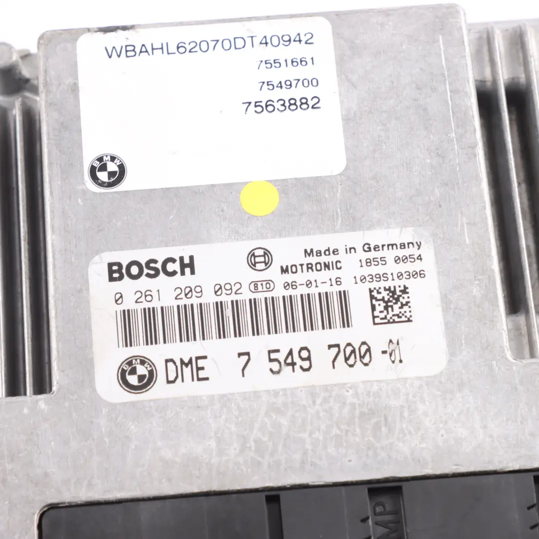 BMW E65 750i N62N 367HP Engine Control ECU Kit DME Automatic - SKU RHD-7549700-4 - Part number 7549700