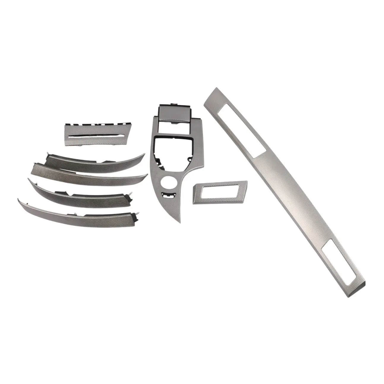 BMW 5 Series E60 E61 Set Decorative Strip Dashboard Interior Trim Alu Cube Pure