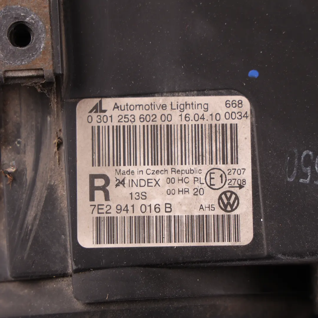 Volkswagen Transporter T5 Front Headlight Headlamp Halogen Right O/S - SKU RHD-7E2941016B - Part number 7E2941016B