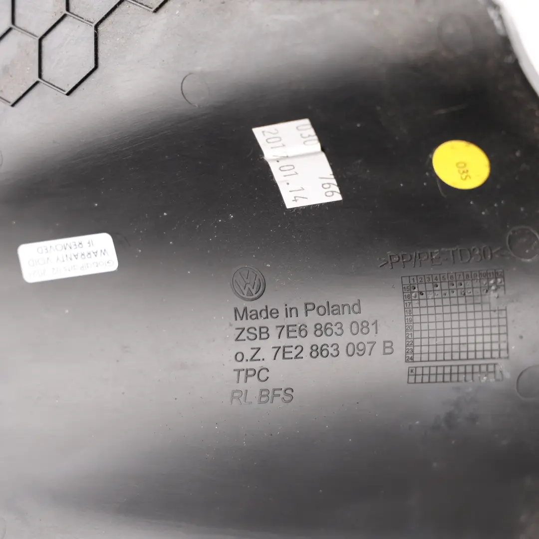 Dashboard Dash Lower Trim Cover Panel Left N/S to VW Transporter T6 with Part number 7E6863081 VW Transporter T6 Dashboard Dash Lower Trim Cover Panel Left N/S - SKU RHD-7E6863081 - Part number 7E6863081