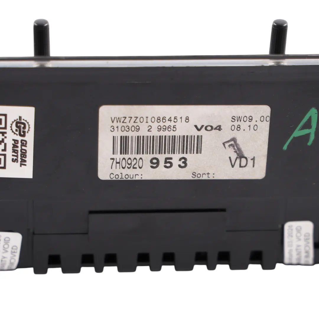 Instrument Cluster Speedo Diesel Automatic to Volkswagen Transporter T5 with Part number 7H0920953 Volkswagen Transporter T5 Instrument Cluster Speedo Diesel Automatic - SKU RHD-7H0920953 - Part number 7H0920953