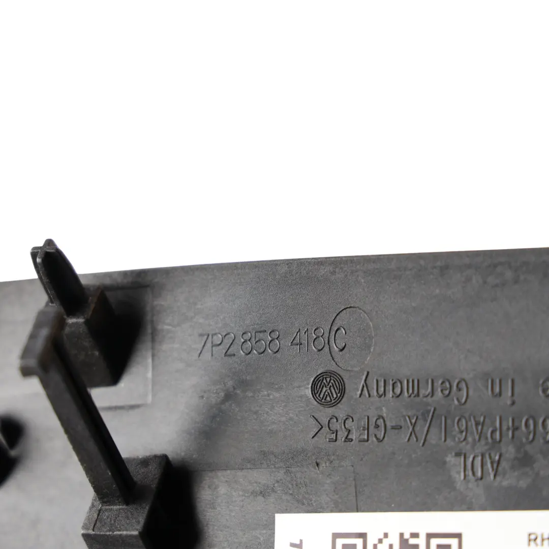 7P Dashboard Trim Cover Passenger Side Left N/S to Volkswagen Touareg with Part number 7P2858418C Volkswagen Touareg 7P Dashboard Trim Cover Passenger Side Left N/S - SKU RHD-7P2858418C-1 - Part number 7P2858418C