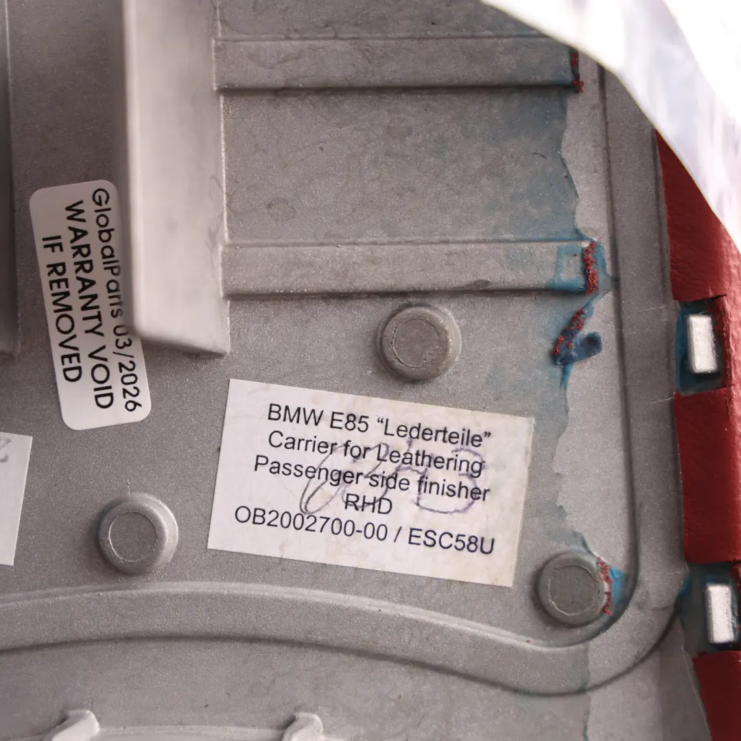 Dashboard Decor Trim Panel Leather Imola Red Set 8035366 to BMW Z4 E85 with Part number 8035365 BMW Z4 E85 Dashboard Decor Trim Panel Leather Imola Red Set 8035366 - SKU RHD-8035365 - Part number 8035365