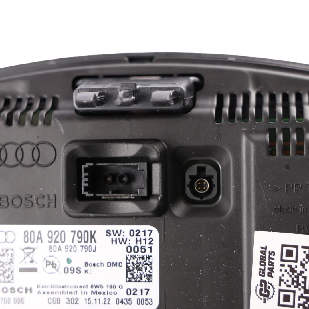 Instrument Cluster Clocks Display Screen Diesel Automatic to Audi Q5 FY with Part number 80A920790K Audi Q5 FY Instrument Cluster Clocks Display Screen Diesel Automatic - SKU 80A920790K - Part number 80A920790K