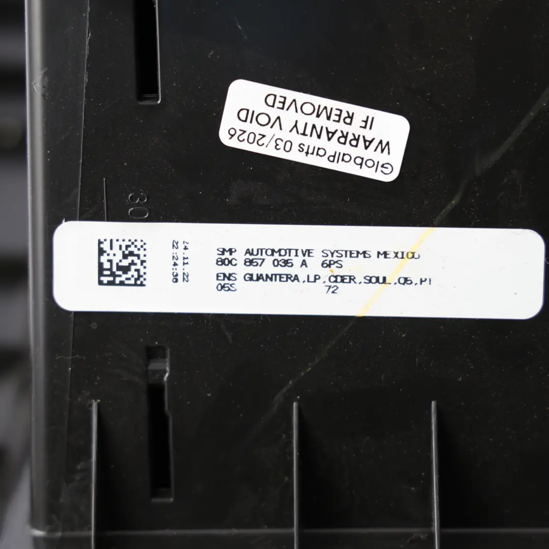 Glove Box Compartment Storage Passenger Side Soul Black to Audi Q5 FY with Part number 80C857035A Audi Q5 FY Glove Box Compartment Storage Passenger Side Soul Black - SKU RHD-80C857035A - Part number 80C857035A