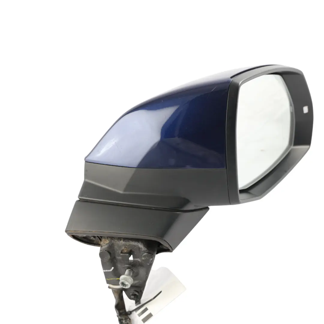 Audi Q5 FY Door Wing Mirror Electric Auto Dimming Right O/S Navarra Blue - X5H - SKU RHD-80C857410D-NAB - Part number 80C857410D
