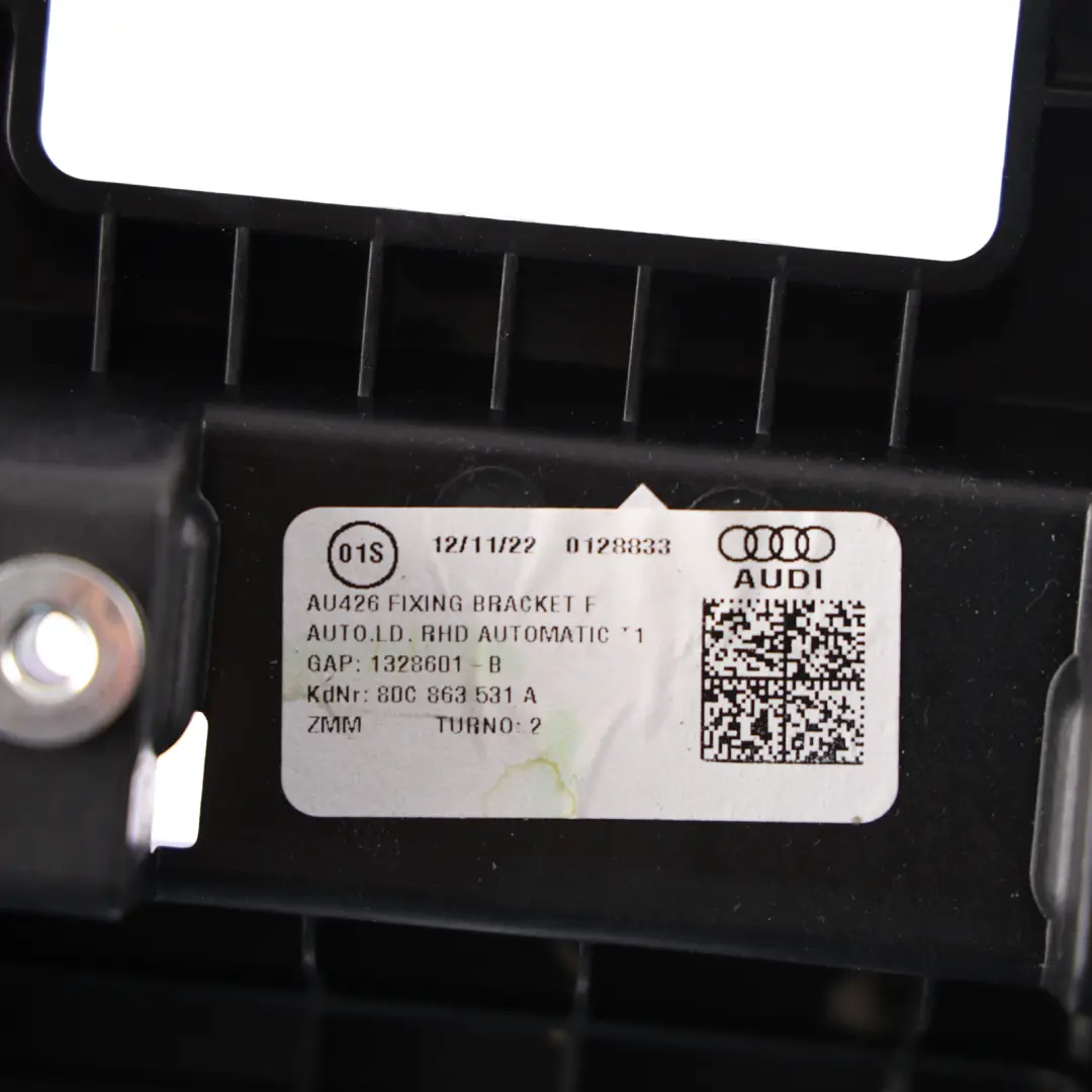 Centre Console Gear Stick Plate Mount Securing Bracket to Audi Q5 FY with Part number 80C863531A Audi Q5 FY Centre Console Gear Stick Plate Mount Securing Bracket - SKU RHD-80C863531A - Part number 80C863531A