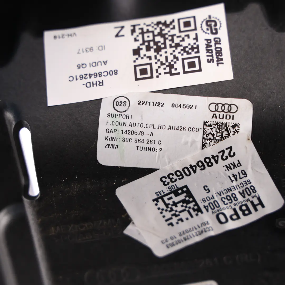 Centre Console Attachment Gear Cover Surround Frame Base to Audi Q5 FY with Part number 80C864261C Audi Q5 FY Centre Console Attachment Gear Cover Surround Frame Base - SKU RHD-80C864261C - Part number 80C864261C