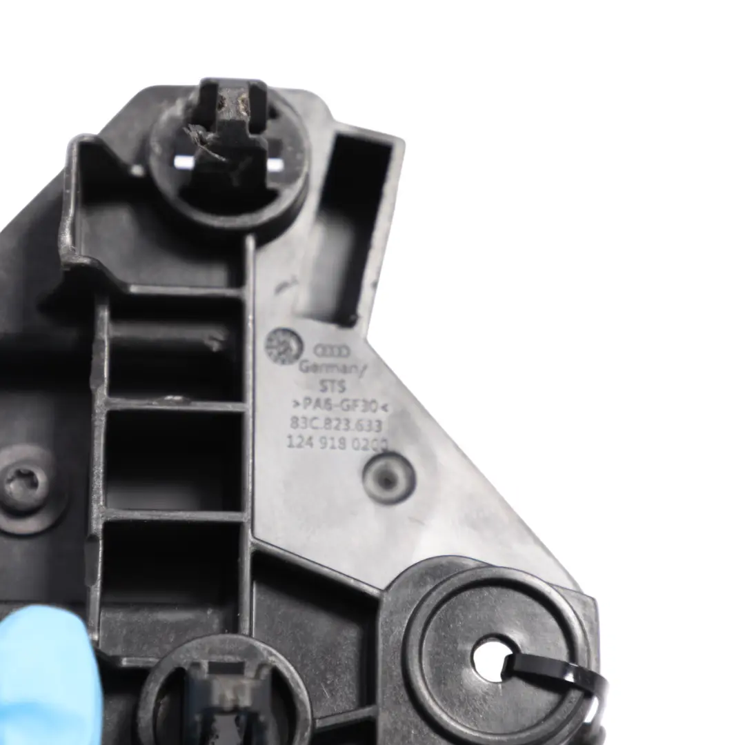 Bonnet Hood Opener Lever Base Bracket Mount Holder to Audi Q3 F3 with Part number 83C823633 Audi Q3 F3 Bonnet Hood Opener Lever Base Bracket Mount Holder - SKU RHD-83C823633 - Part number 83C823633
