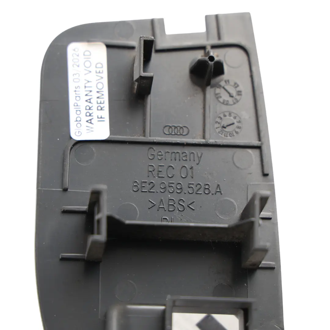 Alarm Tilt Switch Control Cover Trim Panel to Audi A4 B7 with Part number 8E2959528A Audi A4 B7 Alarm Tilt Switch Control Cover Trim Panel - SKU RHD-8E2959528A - Part number 8E2959528A