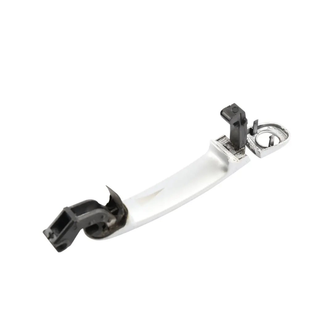Audi TT 8J Front Door Grab Handle Exterior Right O/S Ice Silver Metallic - X7W - SKU RHD-8J0837205-ICS - Part number 8J0837205