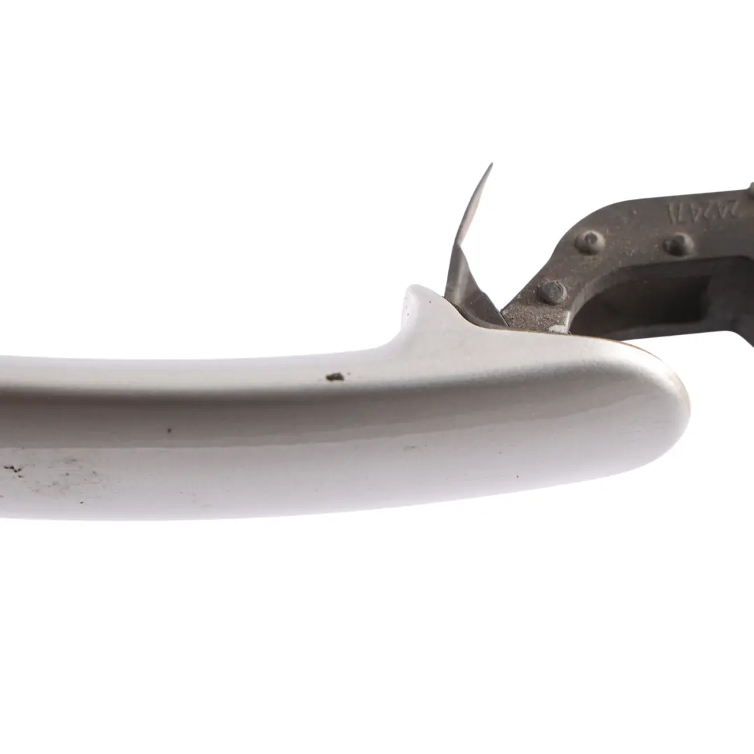 Audi TT 8J Front Door Grab Handle Exterior Right O/S Ice Silver Metallic - X7W - SKU RHD-8J0837205-ICS - Part number 8J0837205