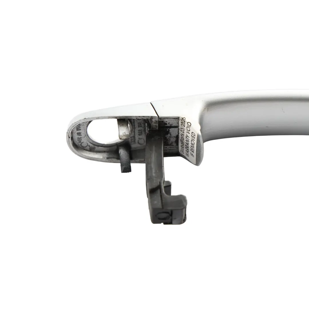 Audi TT 8J Front Door Grab Handle Exterior Right O/S Ice Silver Metallic - X7W - SKU RHD-8J0837205-ICS - Part number 8J0837205