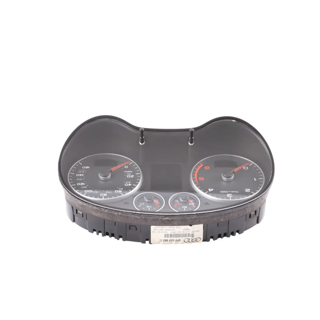 Instrument Cluster Speedo Clocks Automatic to Audi A3 8P Diesel with Part number 8P0920982C Audi A3 8P Diesel Instrument Cluster Speedo Clocks Automatic - SKU RHD-8P0920982C-1 - Part number 8P0920982C