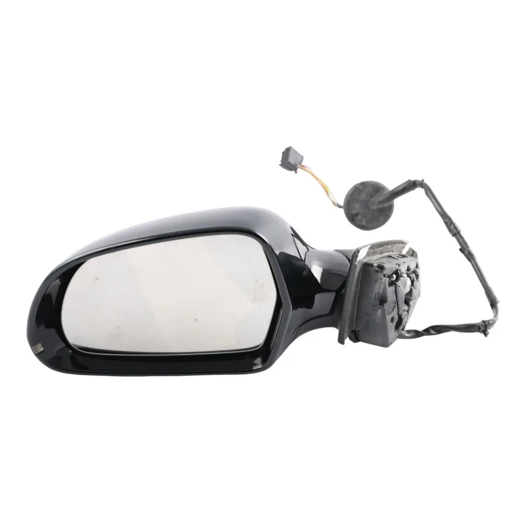 Door Wing Mirror Glass Left N/S Brilliant Black Metallic - Y9B to Audi A3 8P with Part number 8P2858531EB Audi A3 8P Door Wing Mirror Glass Left N/S Brilliant Black Metallic - Y9B - SKU RHD-8P2858531EB-BBL - Part number 8P2858531EB