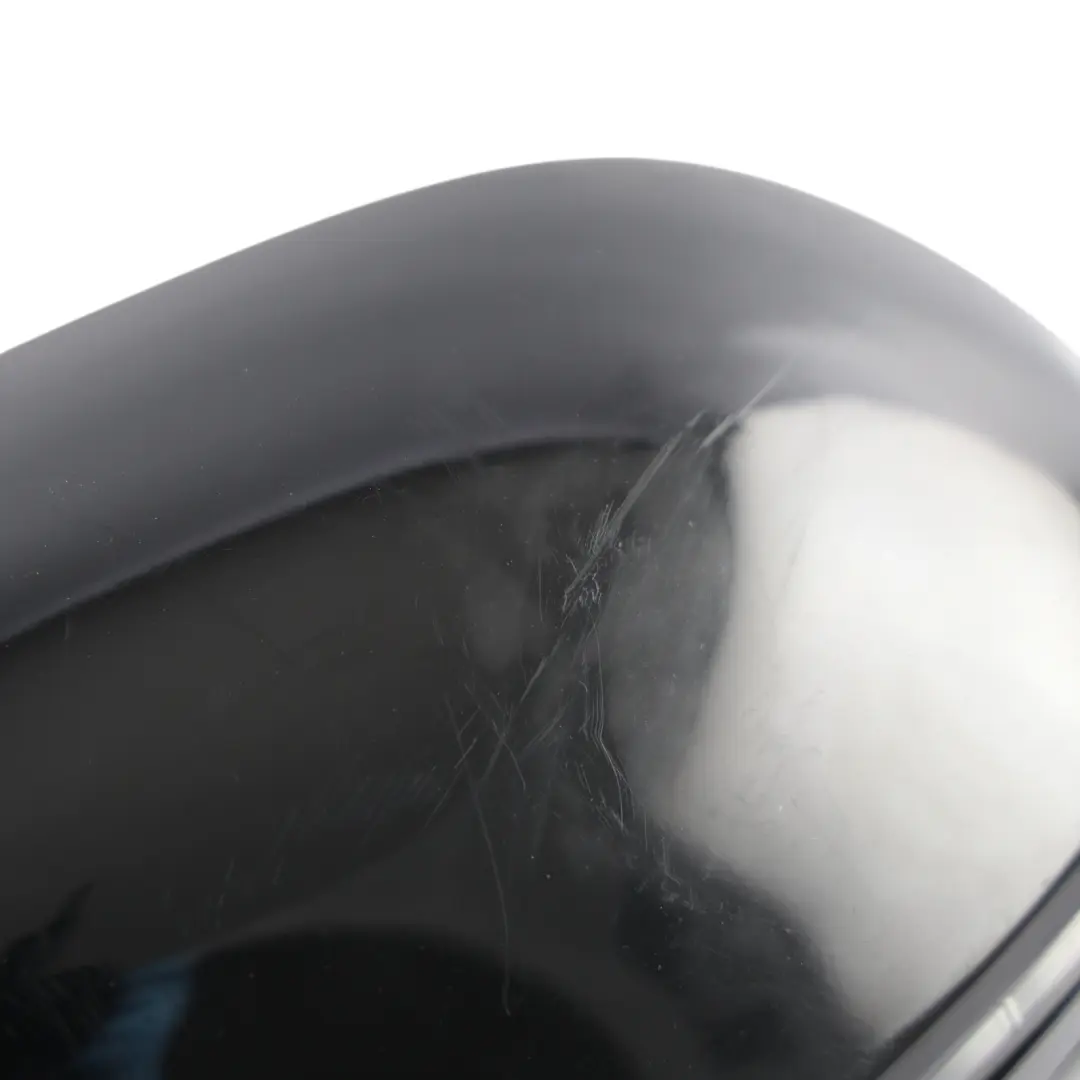 Audi A3 8P Door Wing Mirror Glass Left N/S Brilliant Black Metallic - Y9B - SKU RHD-8P2858531EB-BBL - Part number 8P2858531EB