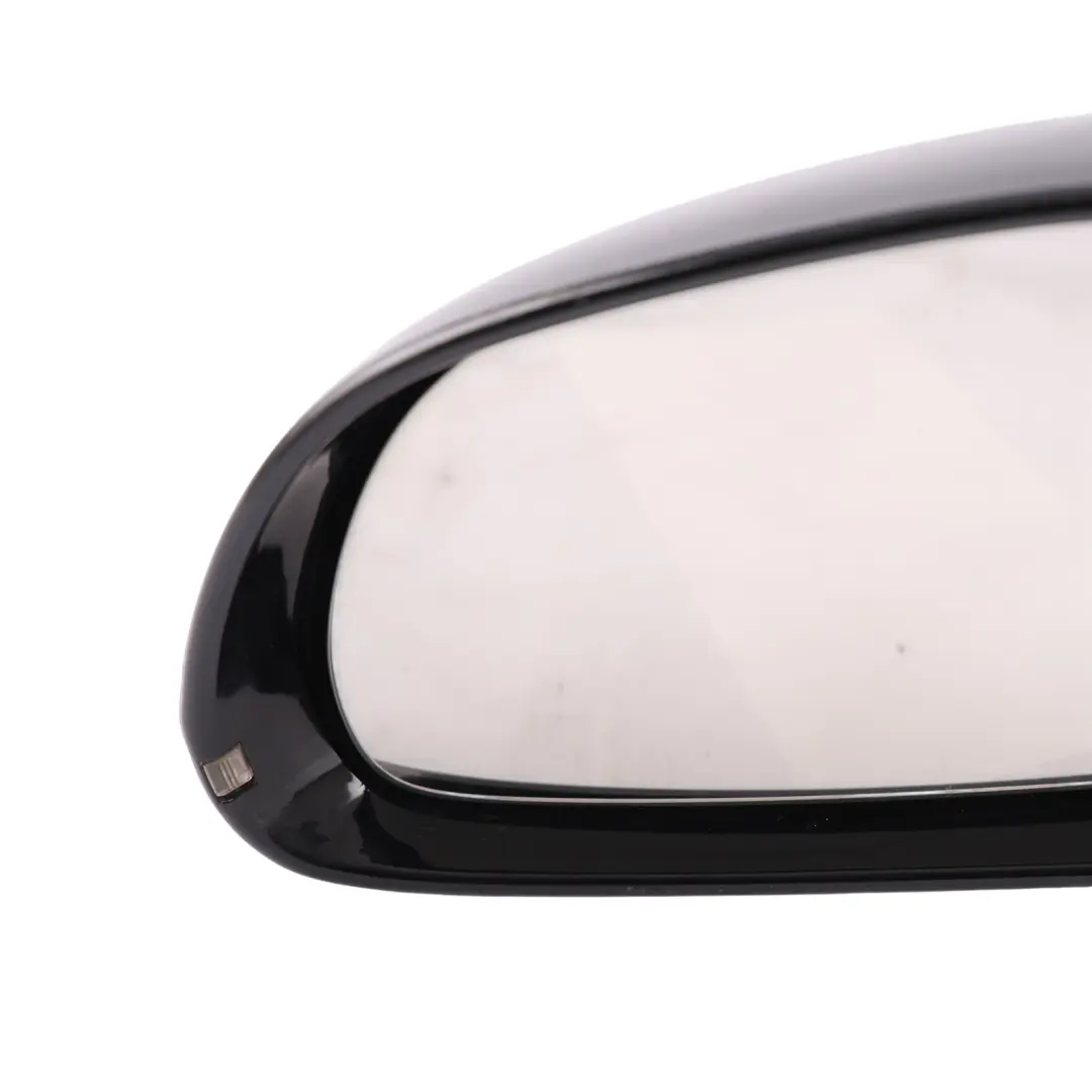 Audi A3 8P Door Wing Mirror Glass Left N/S Brilliant Black Metallic - Y9B - SKU RHD-8P2858531EB-BBL - Part number 8P2858531EB