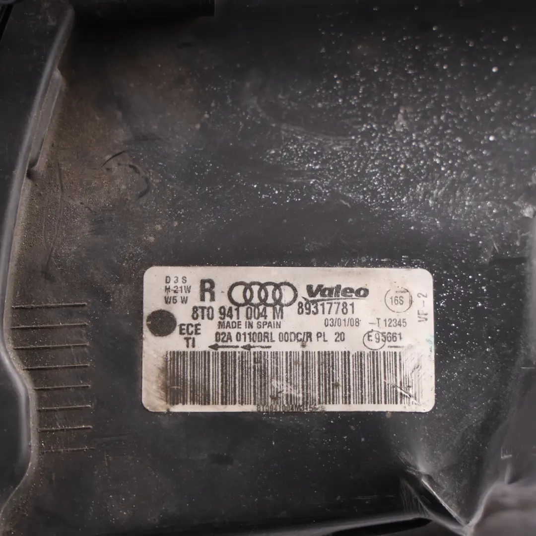 Audi A5 8T Headlight Headlamp Lamp Light Front Right O/S - SKU RHD-8T0941004M - Part number 8T0941004M