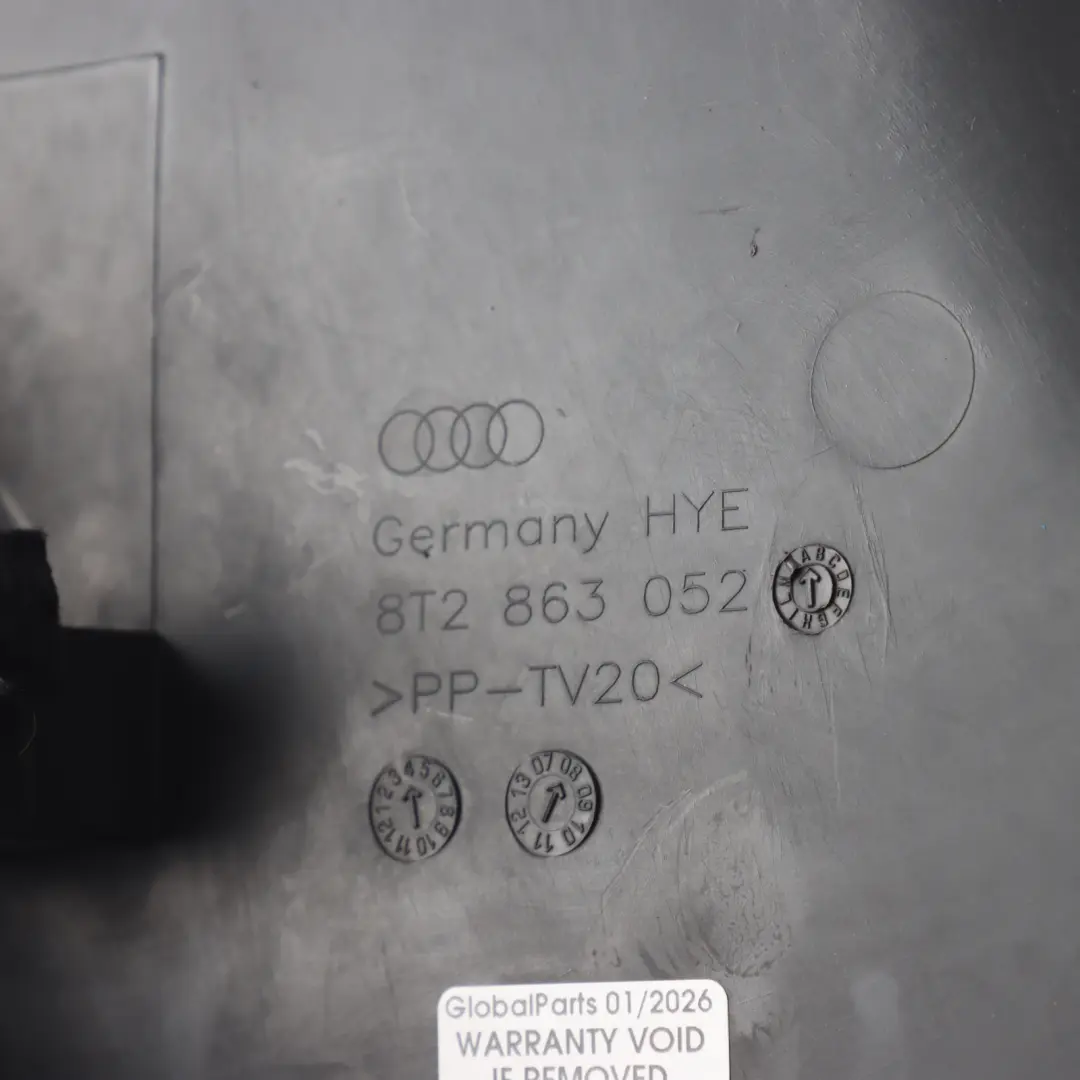 Audi A4 B8 A5 8T Scuttle Air Intake Cover Panel Trim Right O/S Side - SKU RHD-8T2863052A - Part number 8T2863052A