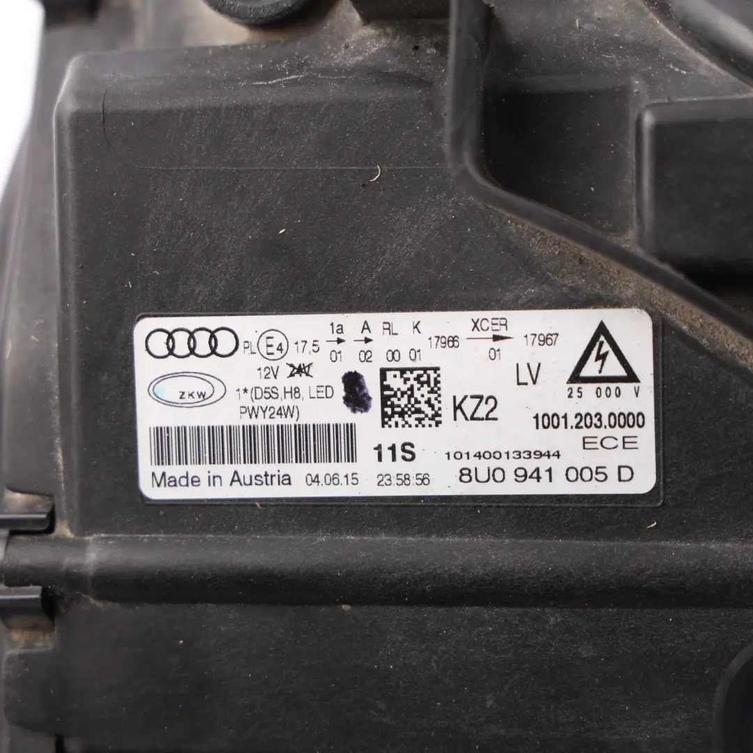 Audi Q3 8U Headlight Headlamp Assembly LED Left N/S - SKU RHD-8U0941005D - Part number 8U0941005D